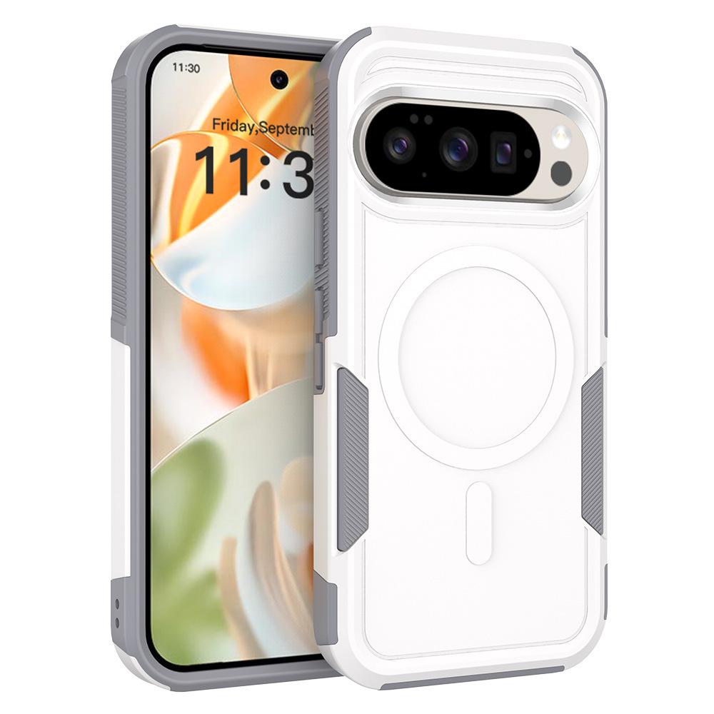 Military Grade 2-IN-1 Shockproof Case For Google Pixel 10 Pro XL 9 8 8A 7 7A 6 6A Magnetic Charge Heavy Duty Armor Rugged Cover
