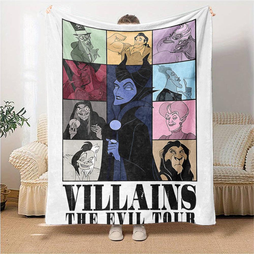 Villains Evil Tour Flannel blanket, soft and warm, suitable for beds and sofas, all seasons, portable travel blanket. 0730157