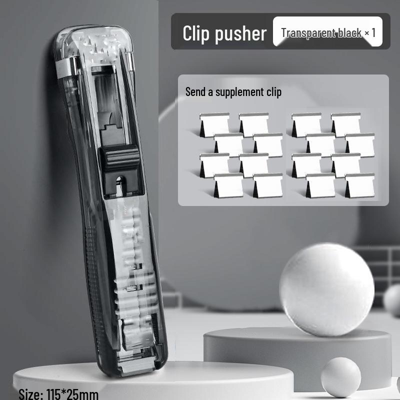 Deli Metal Push Clip Folder: Stationery Test Papers & Receipt Binder