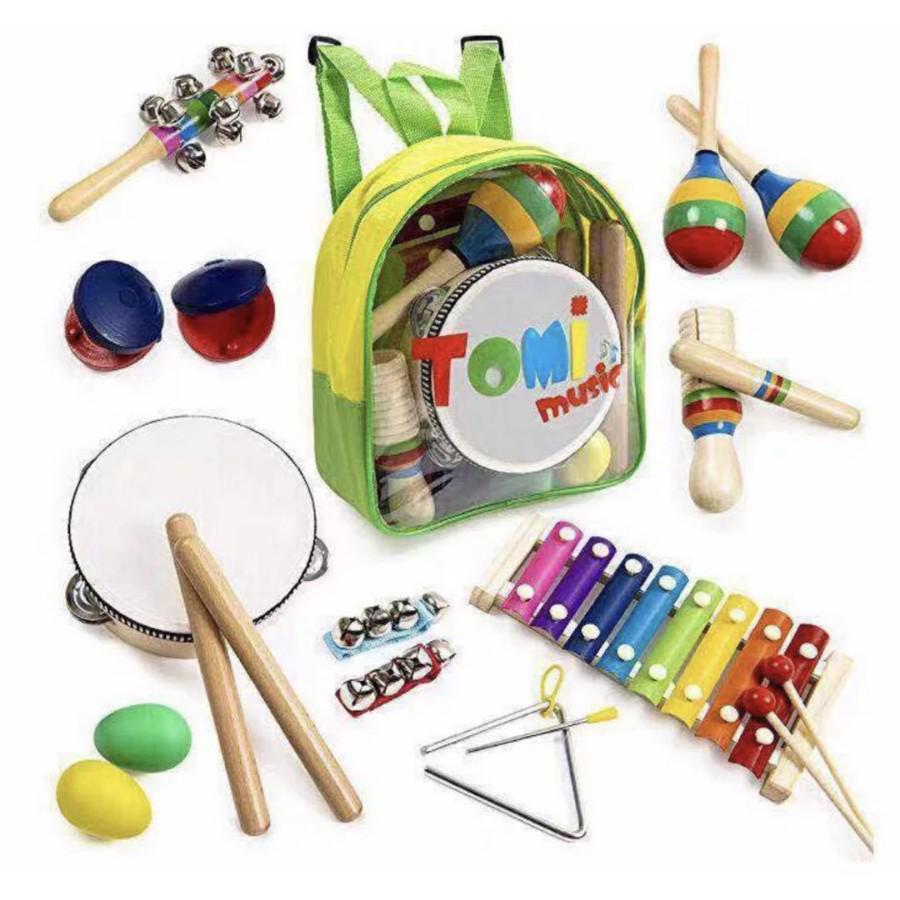 Orff Children s 10-Piece Percussion and Dance Instrument Set for Toddlers