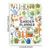 Paper Floral Garden Planner Colorful Horticultural Record Plant Care Checklist  For Home Gardeners