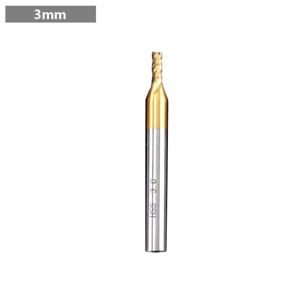 Four-Flute End Milling Cutter 1.5-10mm HSS Drill Bit Aluminum Mill CNC Drill Bit Wood Cutting