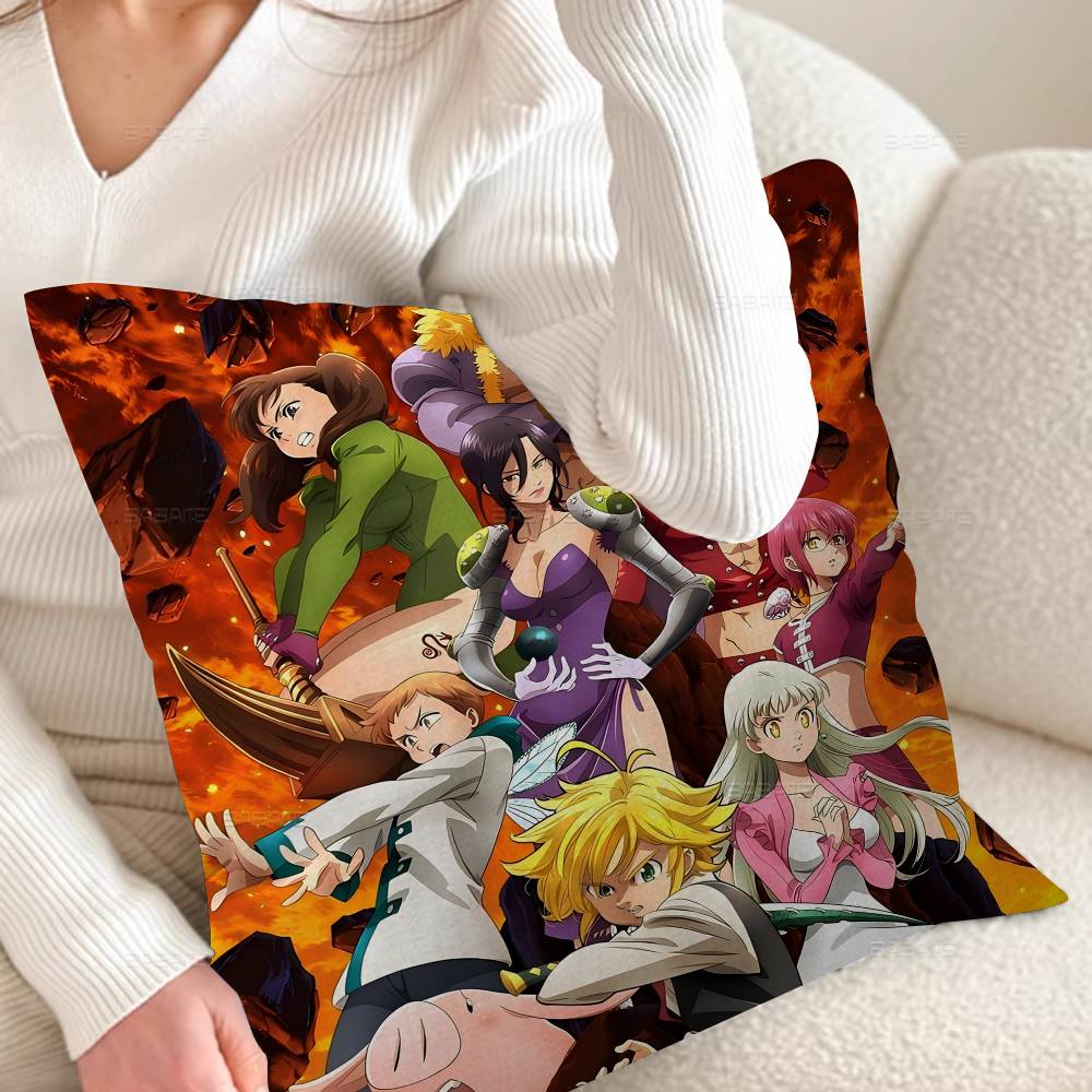 The Seven Deadly Sins Pillow Cover Design Cushion Cover Decor Holiday Decorati