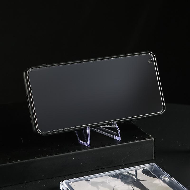 1Pcs Clear Acrylic Coin Display Stand Holders Small Easel Rack Trading Card Holder Support For Kpop Idol Card Organizer