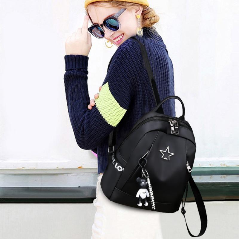 Rucsac de modă pentru femei Rucsac casual din nailon de mare capacitate Geanta mami Geanta de umar de lux de designer