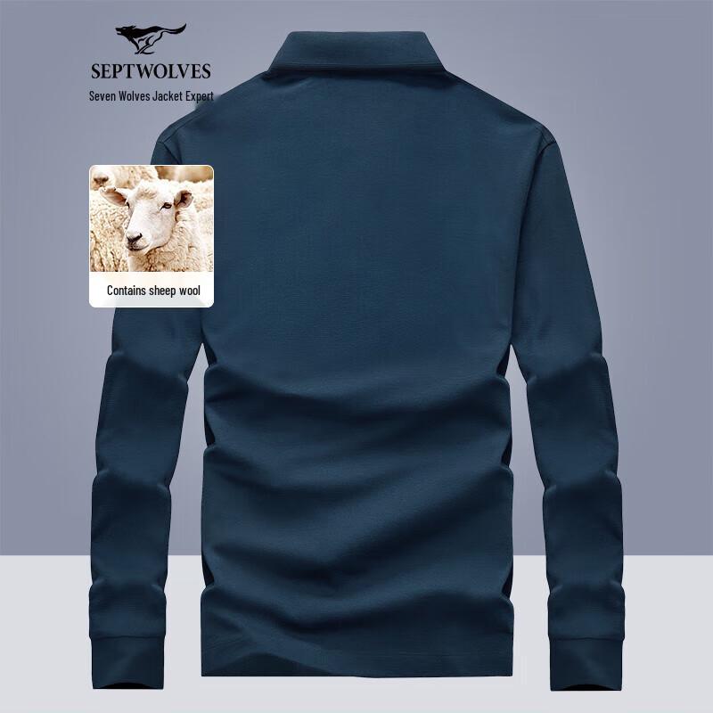 

SEPTWOLVES Мужская футболка поло с длинным рукавом 175/92A
