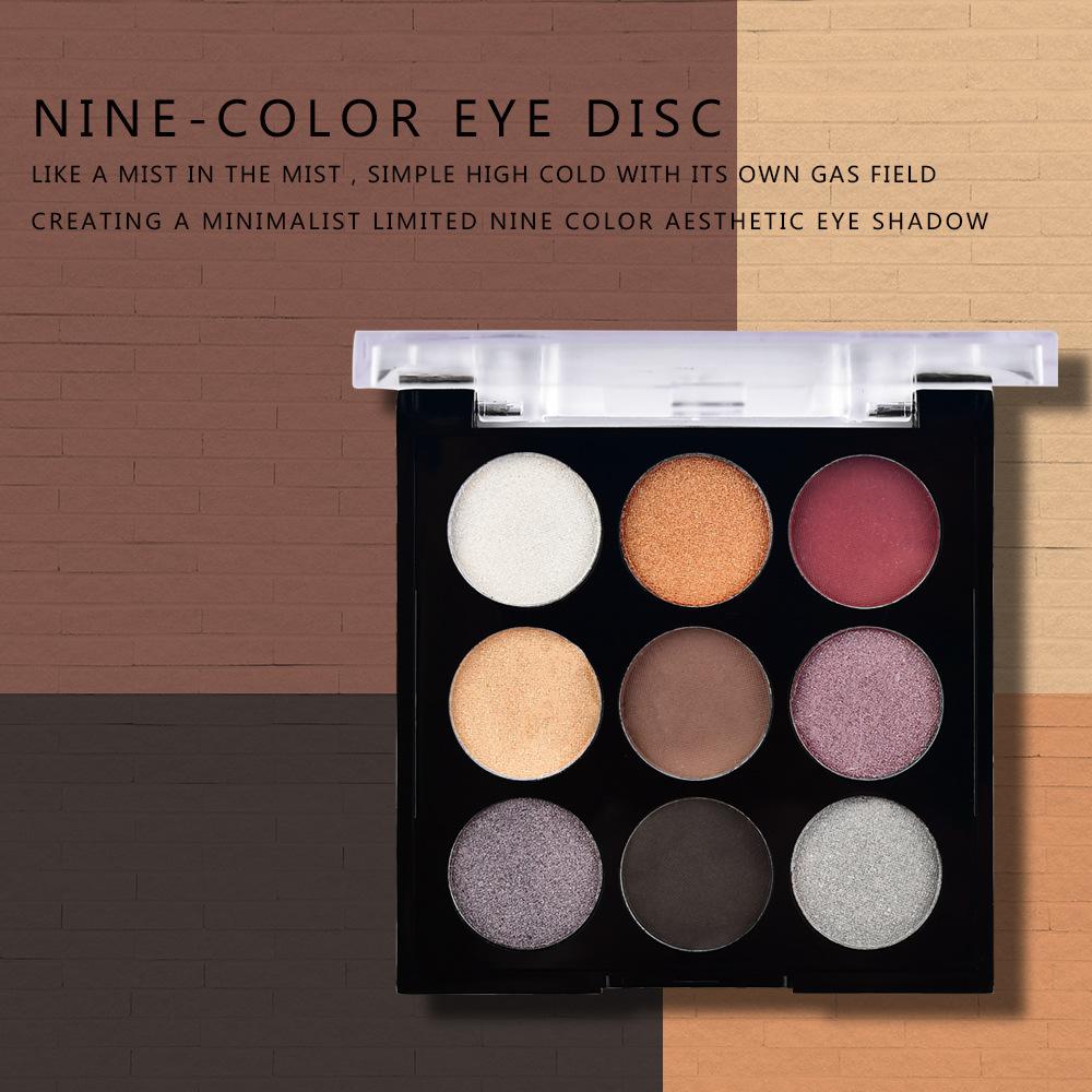 TEAYASON Płytka z cieniami do powiek 9 kolorów Highlights, płytka cieni do powiek Pearl Matto Deliner Marble Polycrite Nude