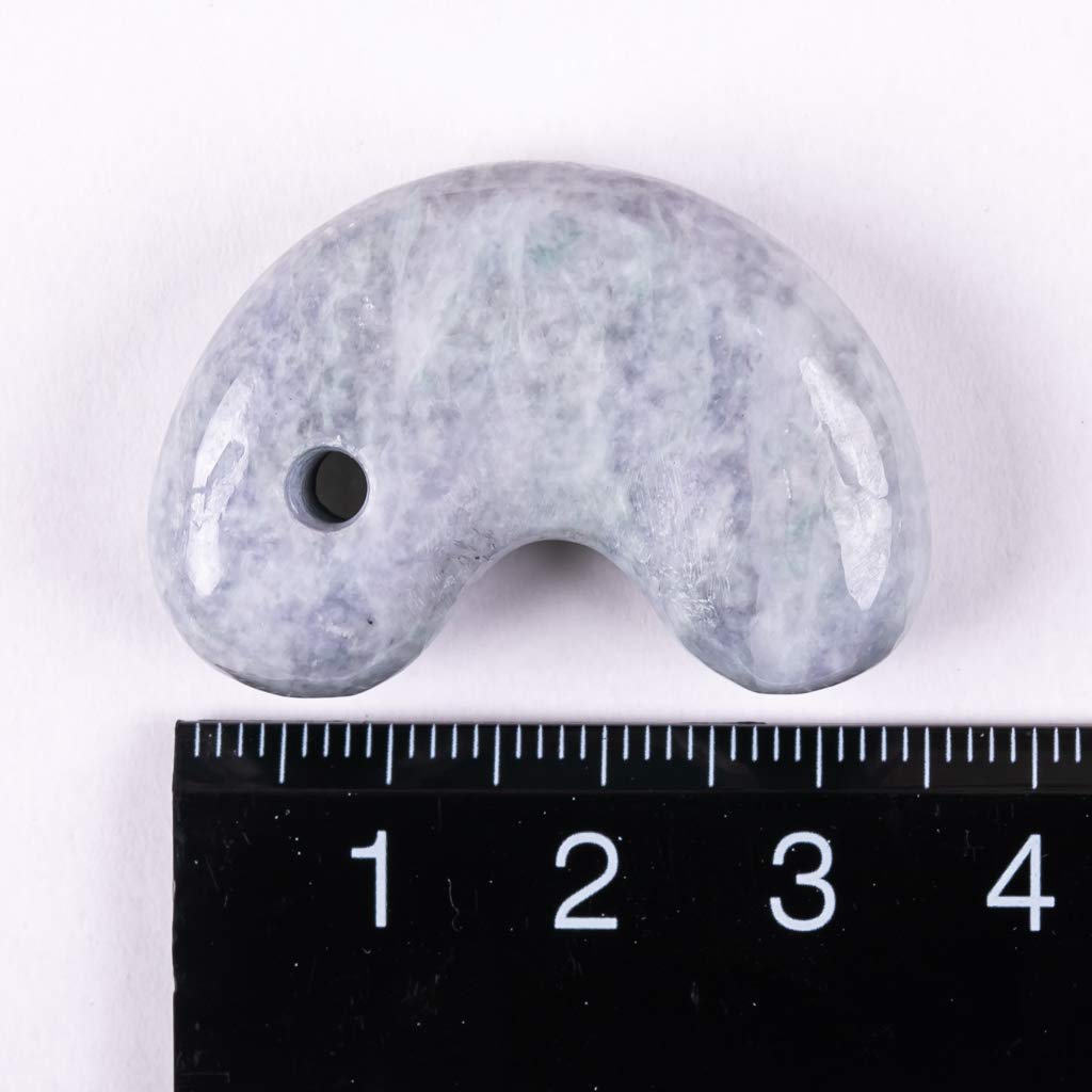 Itoigawa Natural Jadeite Japanese National Jomon Power Stone Jadeite Workshop Special Paulownia Wood Quality Guarantee MT0773 Magatama, Lavender,