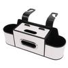 Car Back Seat Organizer with Cup Holder Tissue Dispenser Hooks Multifunctional Seat Back Storage Box for SUV Truck