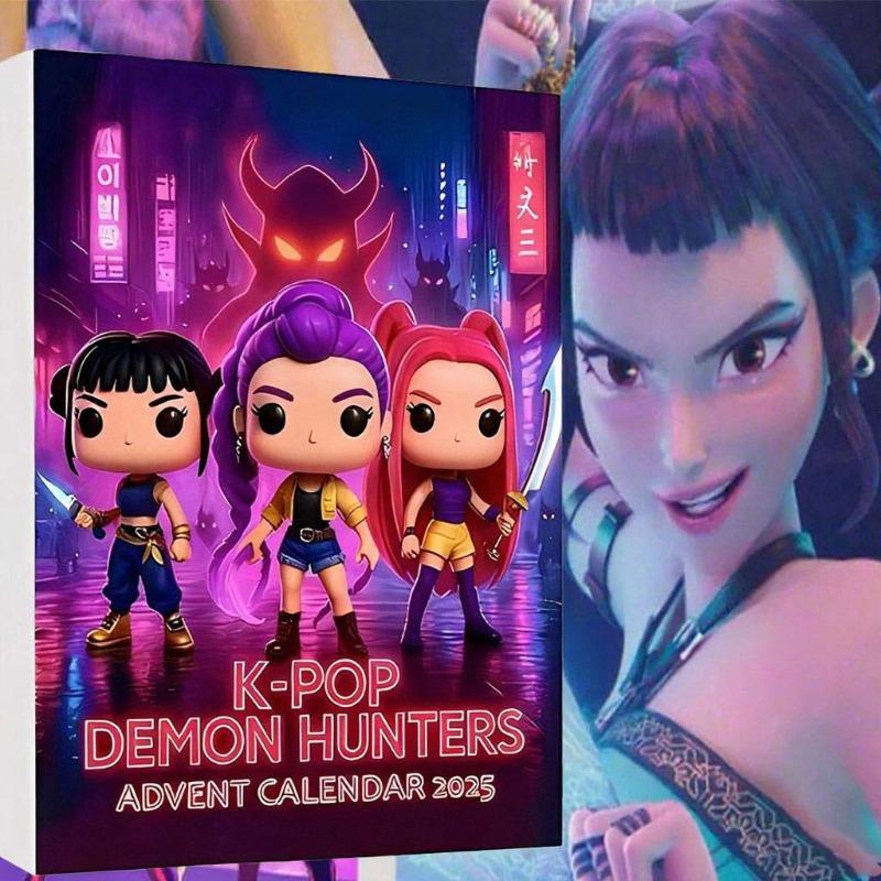 Christmas Blind Box Devil Kpop Demon Hunter KDH Premium Advent Calendar  Witch Hunting Team Acrylic Pendant Toy Gift