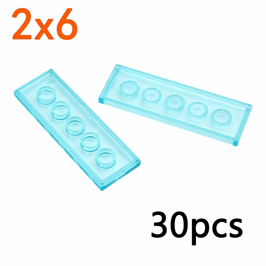 

2x6 Dots Creative Size MOC Building Blocks Smooth Thin Flat Tile Figure Educational Bricks Compatible 69729 Toys for Kid