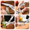 Heavy Duty Kitchen Shears, Stainless Steel Chicken Bone Scissors, Multifunctional Meat Fruit Vegetable Food Cutting Shears