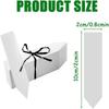100Pcs Plastic Plant Labels Set White Plant Labels Plant Garden Tags 10x2cm Waterproof Plant Seed Label Pot Marker Plant Labels