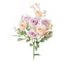 7 Köpfe 32cm Künstliche Eukalyptus Rose Rosa Blumengesteck Blumenstrauß Brautsträuße Kunstblumen Partyzubehör
