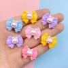 10Pcs New Cute Resin Rabbit Bow Series Flat Back Parts Embellishments For Hair Bows Accessories