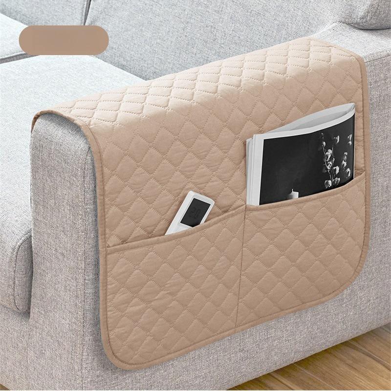 Cover For Sofa Armrest Waterproof Protector With Pockets Removable Anti-Dirty Couch Chair Arm Slipcovers Home