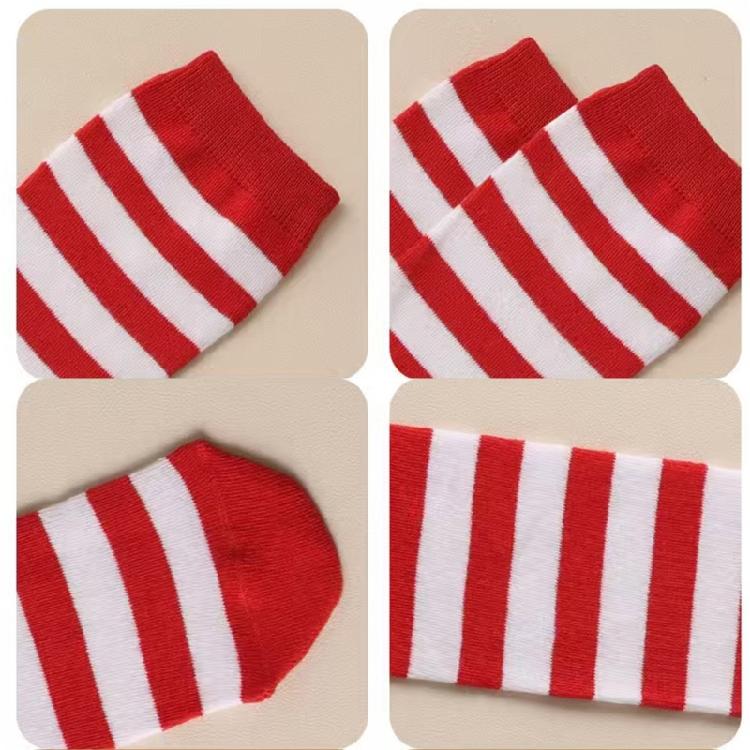 Stripe Knee Highs Socks Stripe Tube Socks Stockings Long Boot Socks for Daily Wear,Halloween Cosplay Party Costume