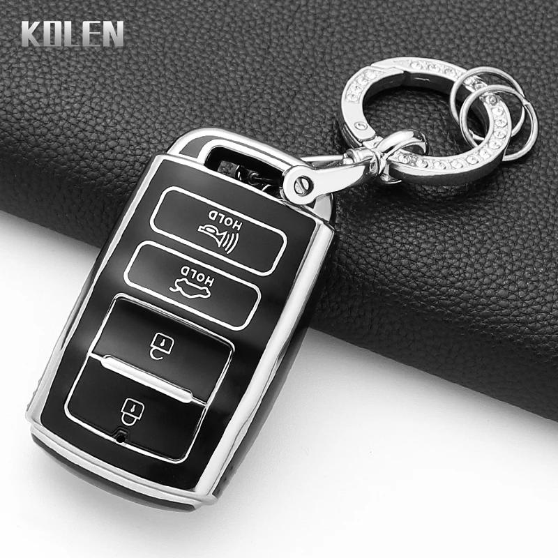 Fashion Tpu Car Key Case Cover For Kia Cadenza K9 K7 K-04 Sorento K900 And New K7 Protected Keychain Shell Fob Accessories Bag