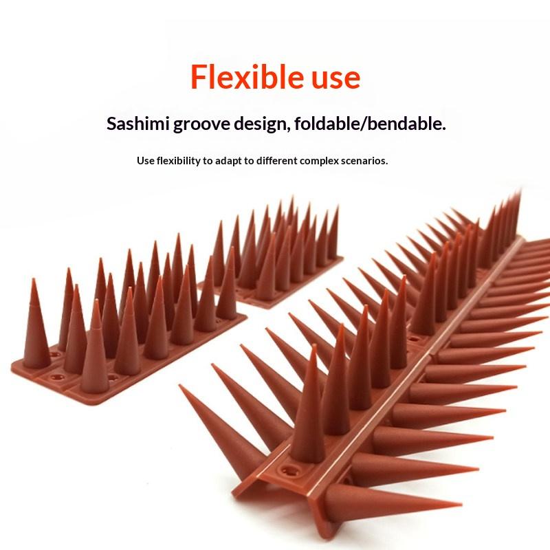 Plastic Anti Bird Cat Thorn Strips for Fence Wall Garden Balcony Security Easy Installation Animal Deterrent