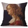 Famous Character Portrait Vintage Oil Painting Art Sofa Pillow Case Cotton Linen Luxury Gallery Chair Decorative Cushion Cover