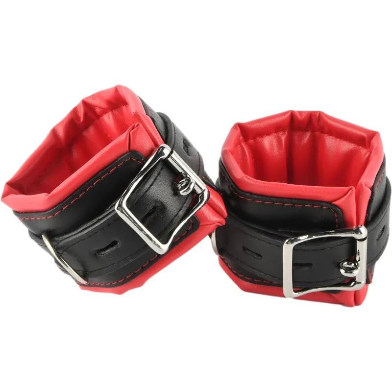 PU Leather Handcuffs Props for Couples Sex Binding Training Bracelets Adult Products BDSM Sex Games Sexy Toys