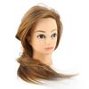 Mannequin Head Practice Manikin Cosmetology Doll Hairstyling Training Head with Hair
