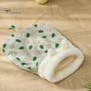 Winter Cat Sleeping Bag Cozy Semi-Enclosed Pet Sack for Indoor Cats 360-degree Wrap Self-warm Plush Cat Bed for Small Pets