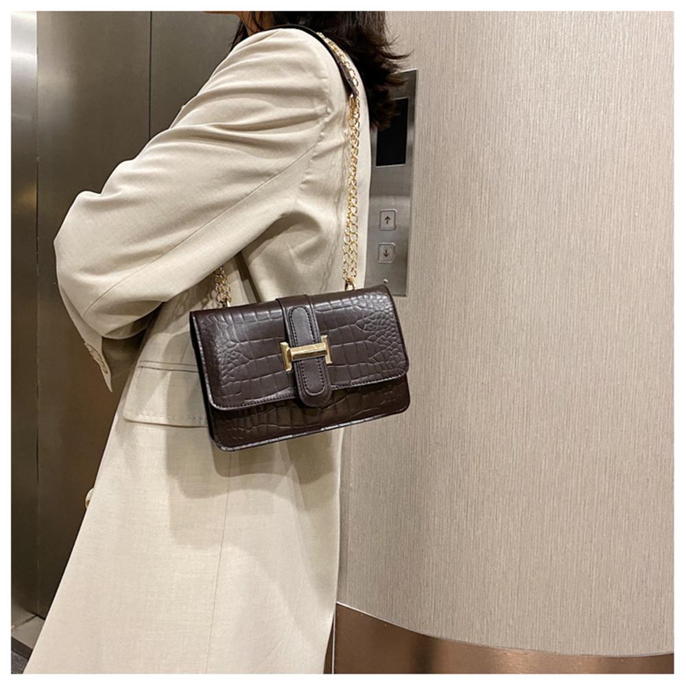 Genți de umăr pătrate pentru femei Genți crossbody de lux Lanț feminin Puse și genți elegante