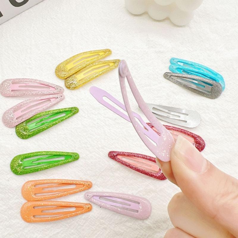 Set of 10pcs Infant Hair Barrettes Stylish Alloy Hair Clips For Babies Infants Sparkly Lightweight Design Headdress