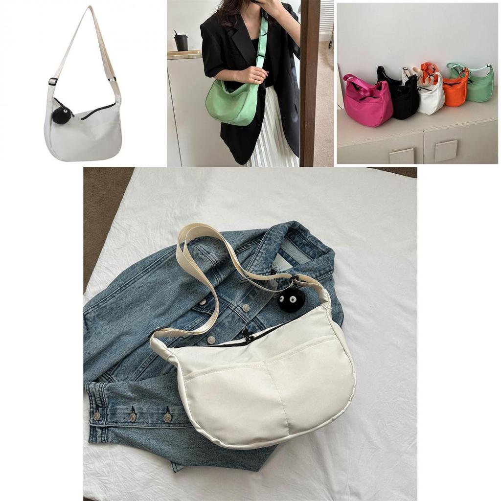 Chic Single Shoulder Women's Bag 2023 Summer New Casual Commuting Tote Bag Street Style Trendy Oxford Fabric