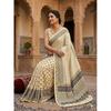 New Launch – Designer Chinnon Ajrak Saree with Real Mirror Work & Premium Kodi Lace Border