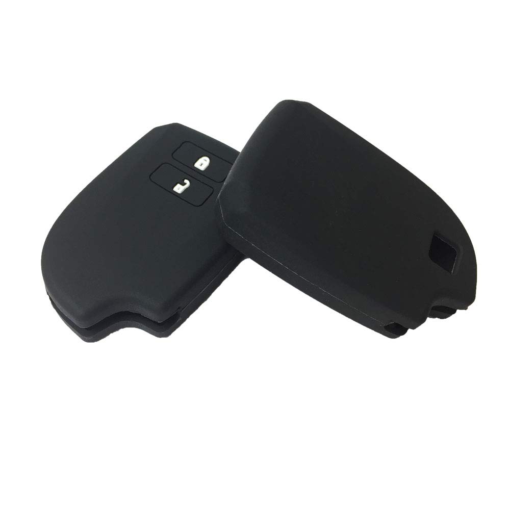 ZIAN Smart Key Case for Toyota Hiace 2 Button Silicone Key Cover Specially Designed (MY-FTHS2J) (Black)