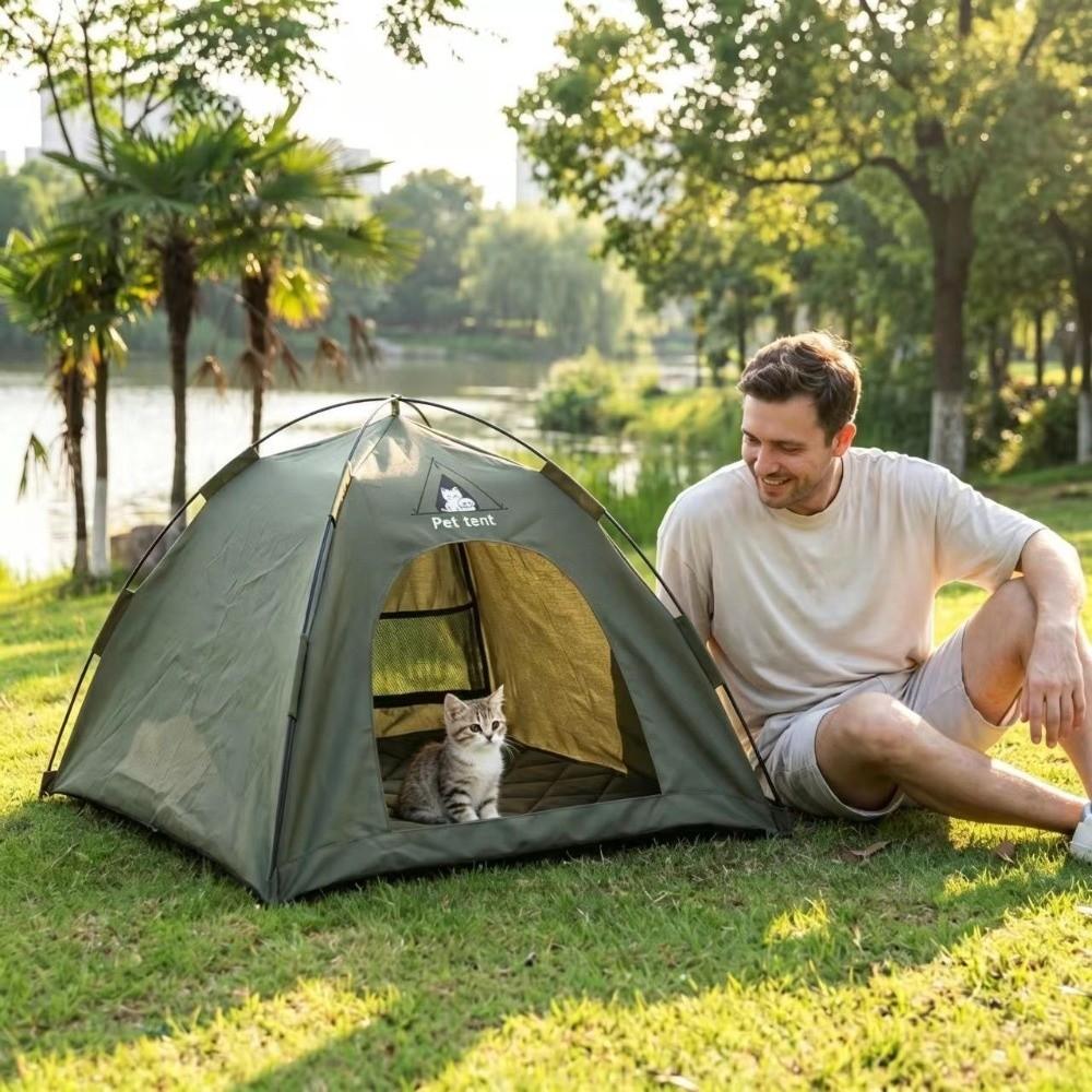 Breathable Feral Cat Shelter Comfortable Pet Nest Tent Universal Folding Cat House Four Seasons