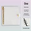 Soft Leather Ring-Bound Planner with Detachable Buckle - Square, Thickened, Grid or Blank Pages