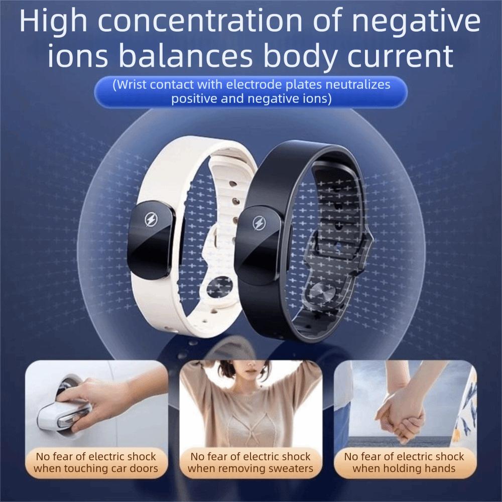 Waterproof Static Eliminator Bracelet Adjustable Human Body Static Eliminator  Women