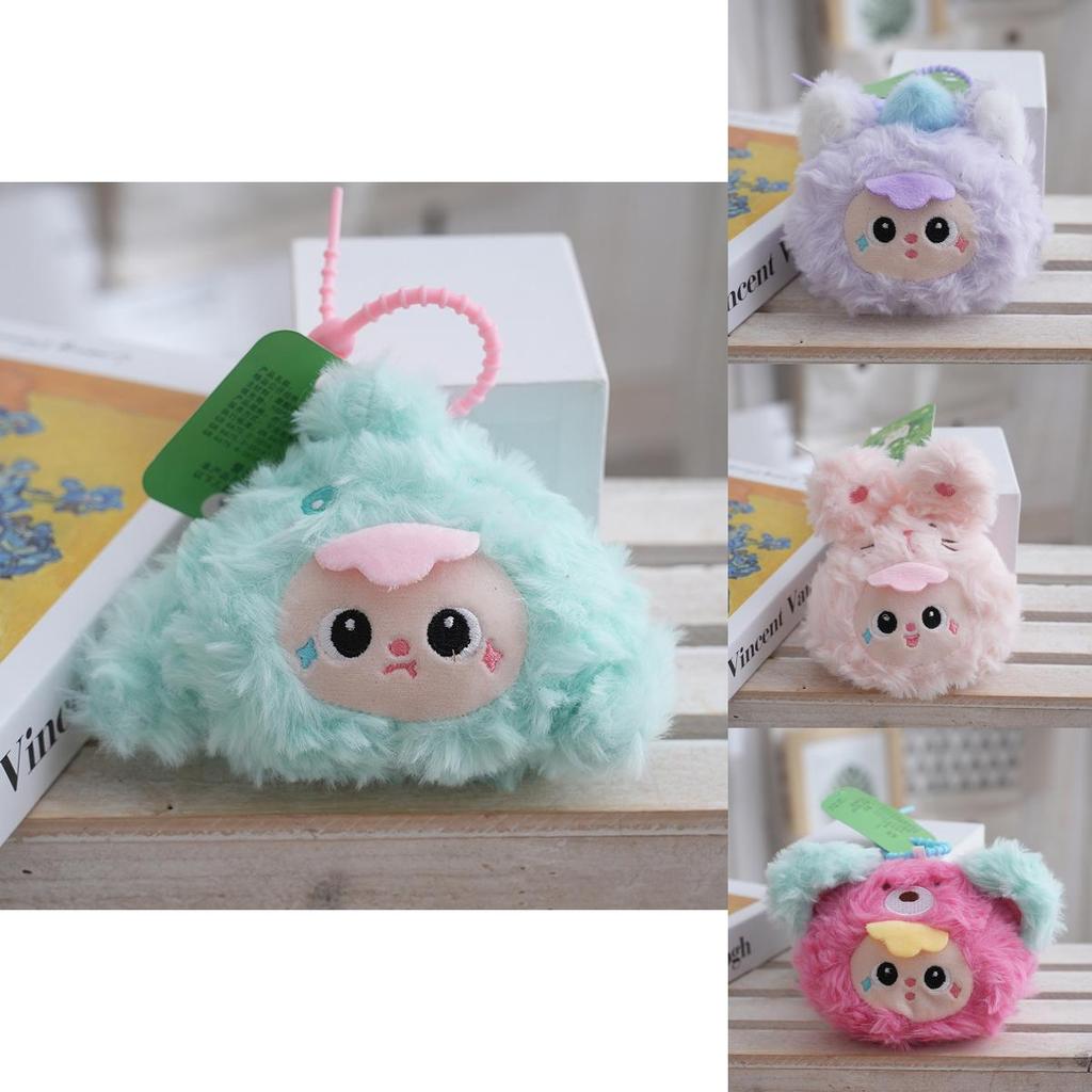 Baby Three Rabbit Plush Keychain With Pp Cotton Filling For Kids Collectibles