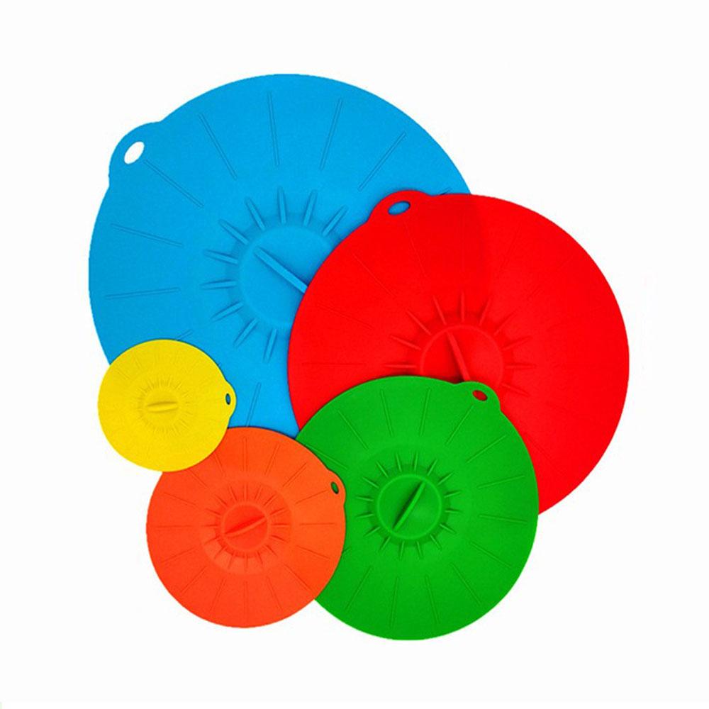 Silicone Lids for Bowl Microwave Splatter Cover Reusable Heat Resistant Lids Fits Bowls,Pots,Pans,Skillets,Fridge Dishwasher