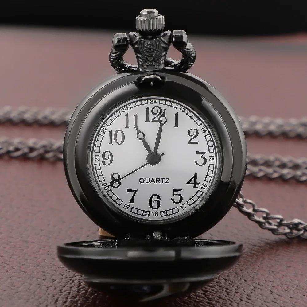 Sunset Sea Galloping Horse Design Pocket Watch Vintage Women's Necklace Pendant Clock Men's Watch Children Souvenirs Gifts