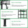 Thickened Carbon Steel Storage Rack 5-Tier Adjustable Metal Shelf with Locking Wheels, 440 lbs Capacity, Heavy Duty Layer Height Triangle Support,
