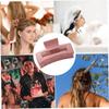 Haarklammern Quadratisch Rutschfest Fangspange Starker Halt Haarkiefer-Accessoires für Damen Mädchen 4 Stück, Haarkieferklammern grün+pink+kaffee+schwarz)(4 Stück
