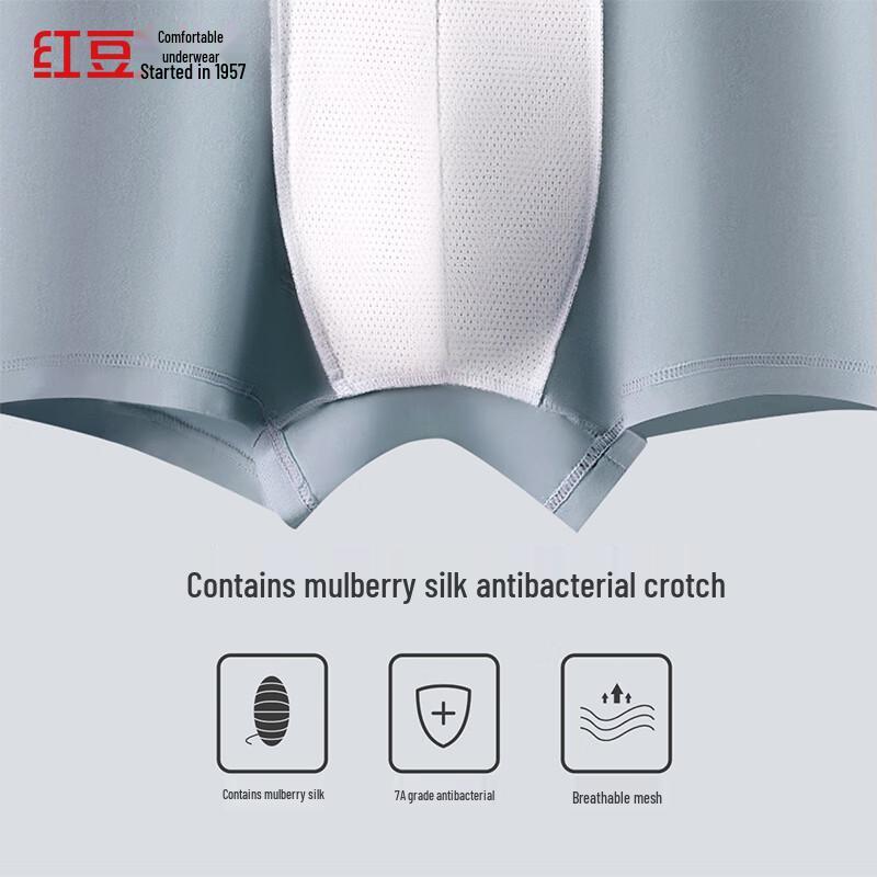 Hodo Men's 7A Antibacterial Boxer Briefs 3-Pack