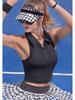 Women's Quick-Dry Sleeveless Polo Tennis Vest - Comfortable Athletic Top for Golf & Fitness