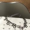 Fashion Hollow Flower Charm Bracelets Multilayer Bangle Jewelry for Women Girls