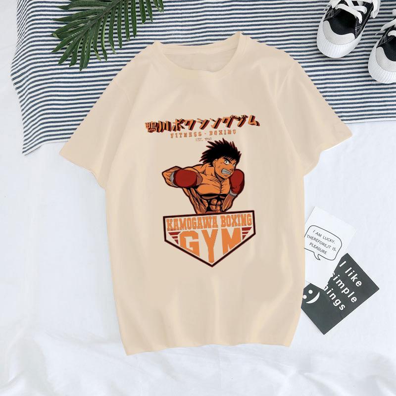 Hajime No Ippo Manga Y2k TShirt Japanese Anime Hip Hop Tee Top Men Women Makunouchi Takamura T-Shirt KGB Harajuku Tshirt Clothes