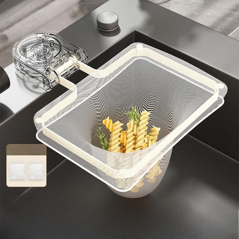 Sink Filter Mesh Frame, Kitchen Suction Cup, Drainage Mesh Frame, Multi-functional Dry-wet Separation, Kitchen Waste Anti-clogging Drainage Basket