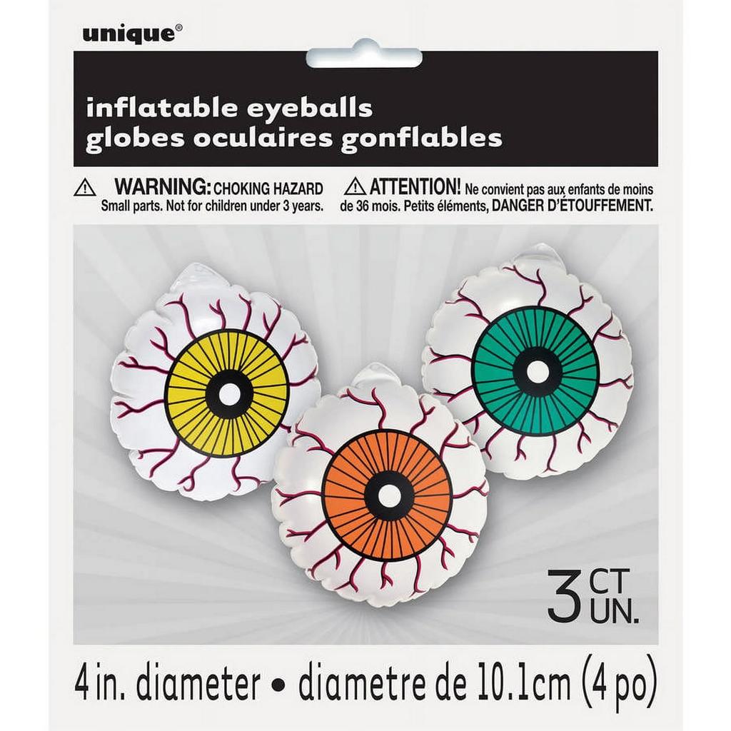 Unique Party Inflatable Eyeball Party Favours (Pack of 3)