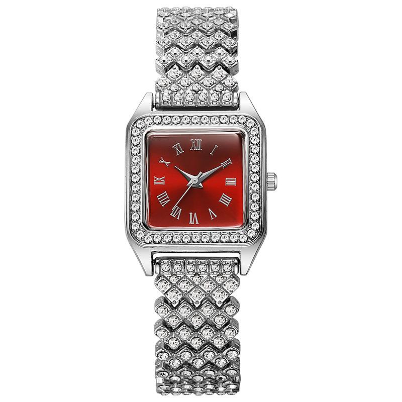 Nieuwe Mode Dames Armband Vierkante Horloges Dames Quartz Polshorloge Voor Valentijnsdag Verjaardagscadeaus