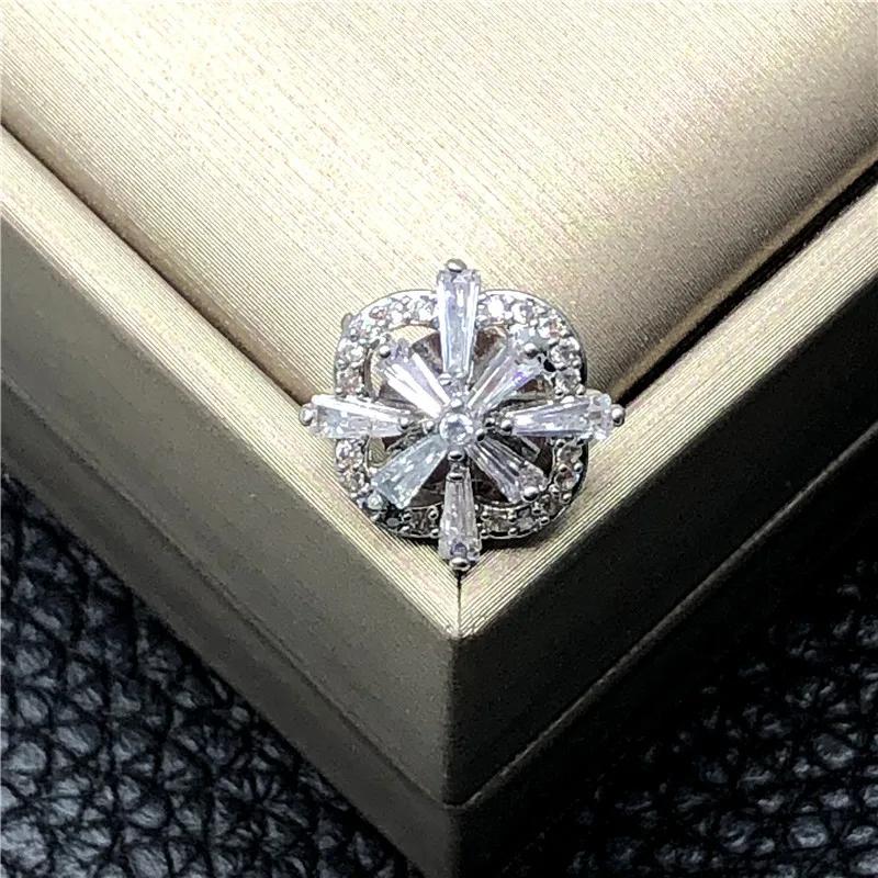 

5pcs Cubic Zirconia Button for Clothing DIY Decorative CZ Sewing Buttons for Cashmere Knit Cardigan Shirt 20L 12.5 MM срібний