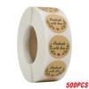 100-500Pcs High-Quality Handmade High-Quality Love High-Quality Stickers High-Quality Seal High-Quality Labels High-Quality Brown High-Quality Party
