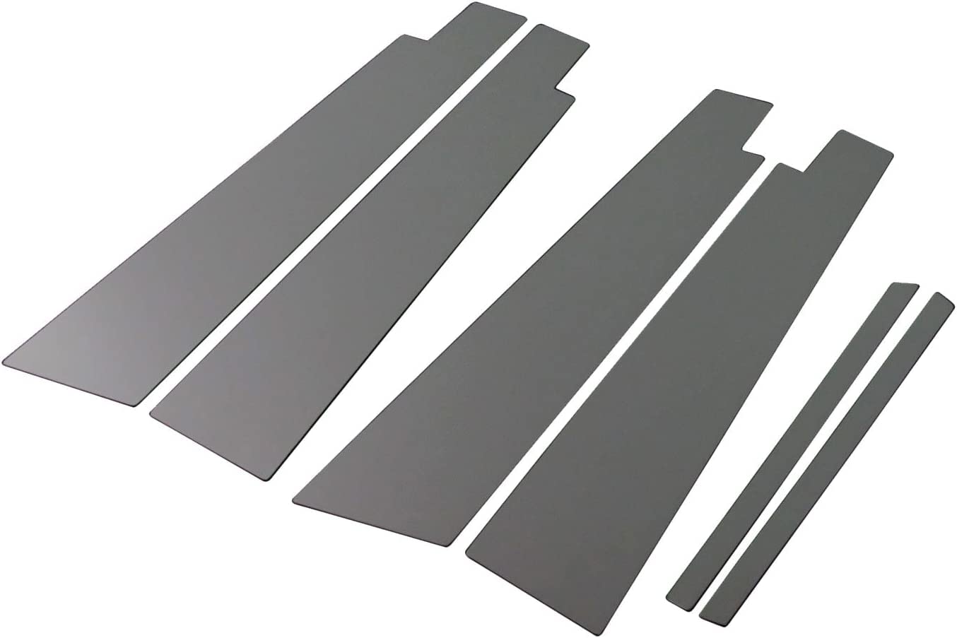 

BRIGHTZ Finish Stainless Steel Black Plated Pillar Panels for Toyota Camry with Visor Attachment Ultra-Mirror ACV40/ACV45 (6-Piece Set) [PIL-BLA-155] чёрный